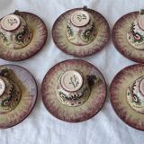 6 Quimper Fouillen cups