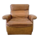 Vintage cognac leather armchair / single seater armchair / armchair