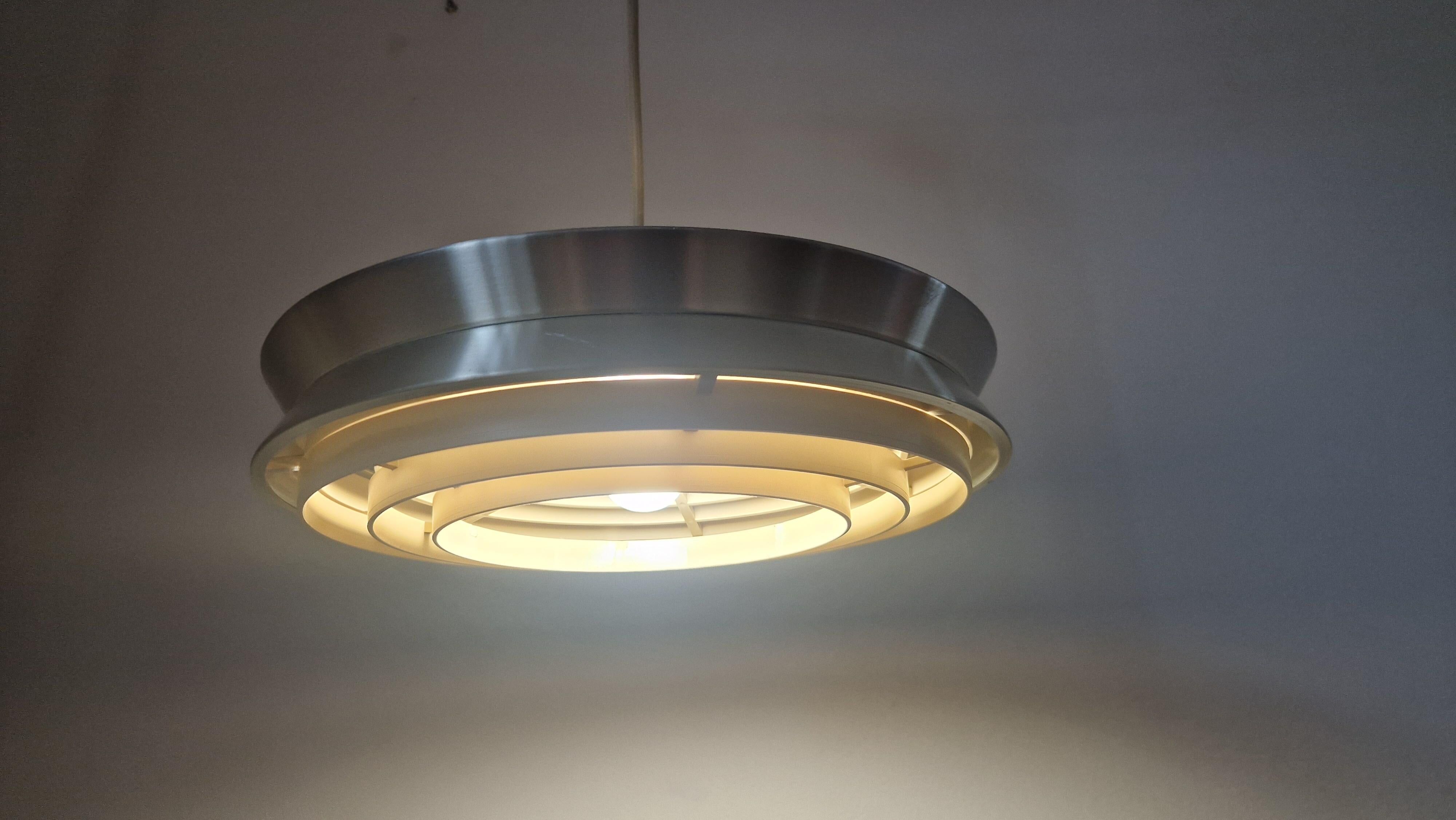 Midcentury Pendant UFO in style of Jo Hammerborg, Denmark, 1970s