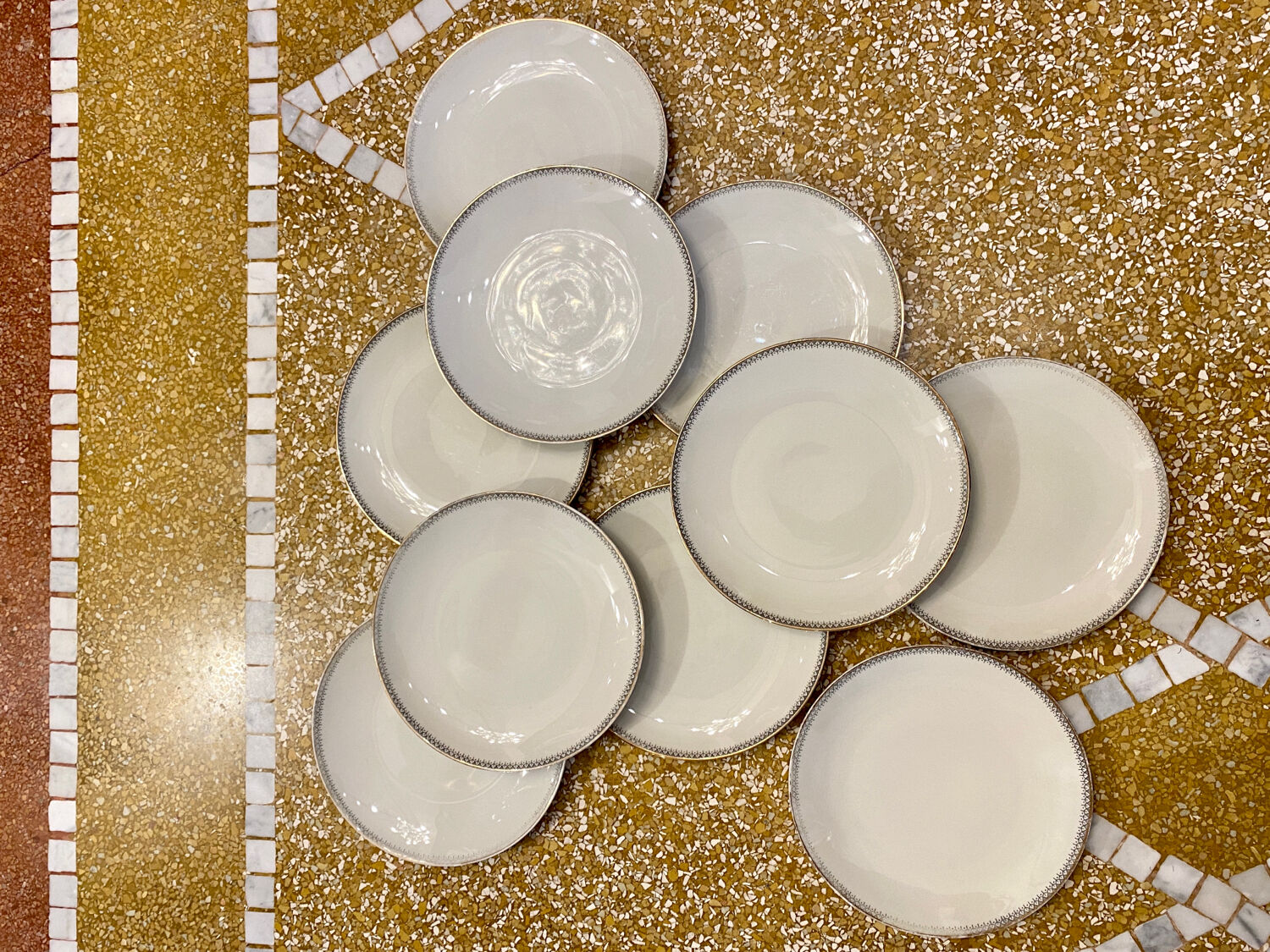 Set of 10 Bavaria dessert plates