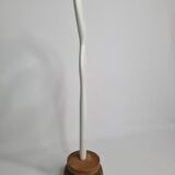 Biomorphic-inspired sculpture, on an industrial wooden base, 37 cm