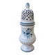 Moustiers earthenware potpourri vase