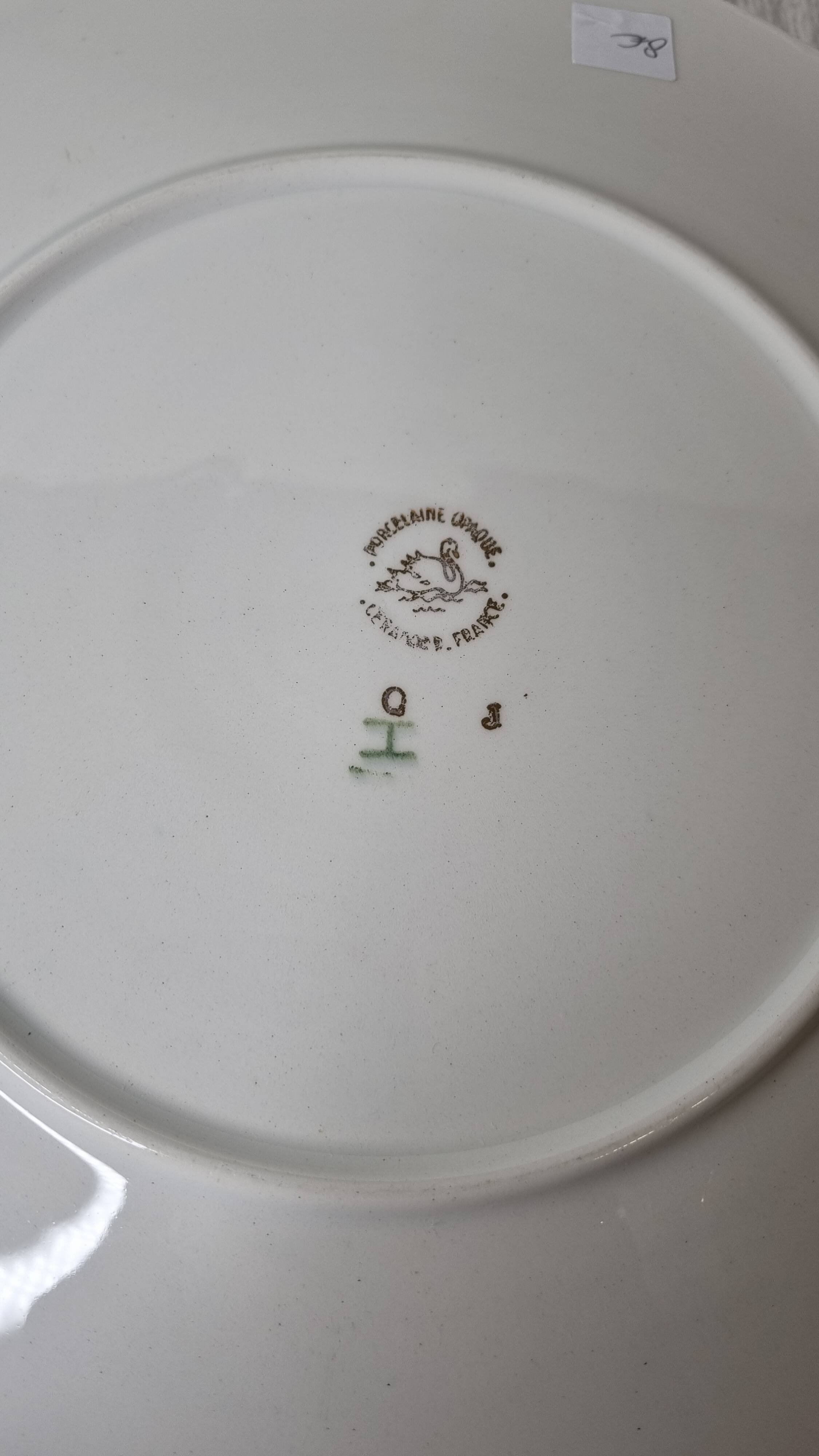 Ceranord porcelain dinner plates