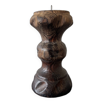 Old wooden candle holder