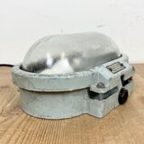 Industrial Cast Aluminium Wall Light with Frosted Glass from Elektrosvit, 1970s