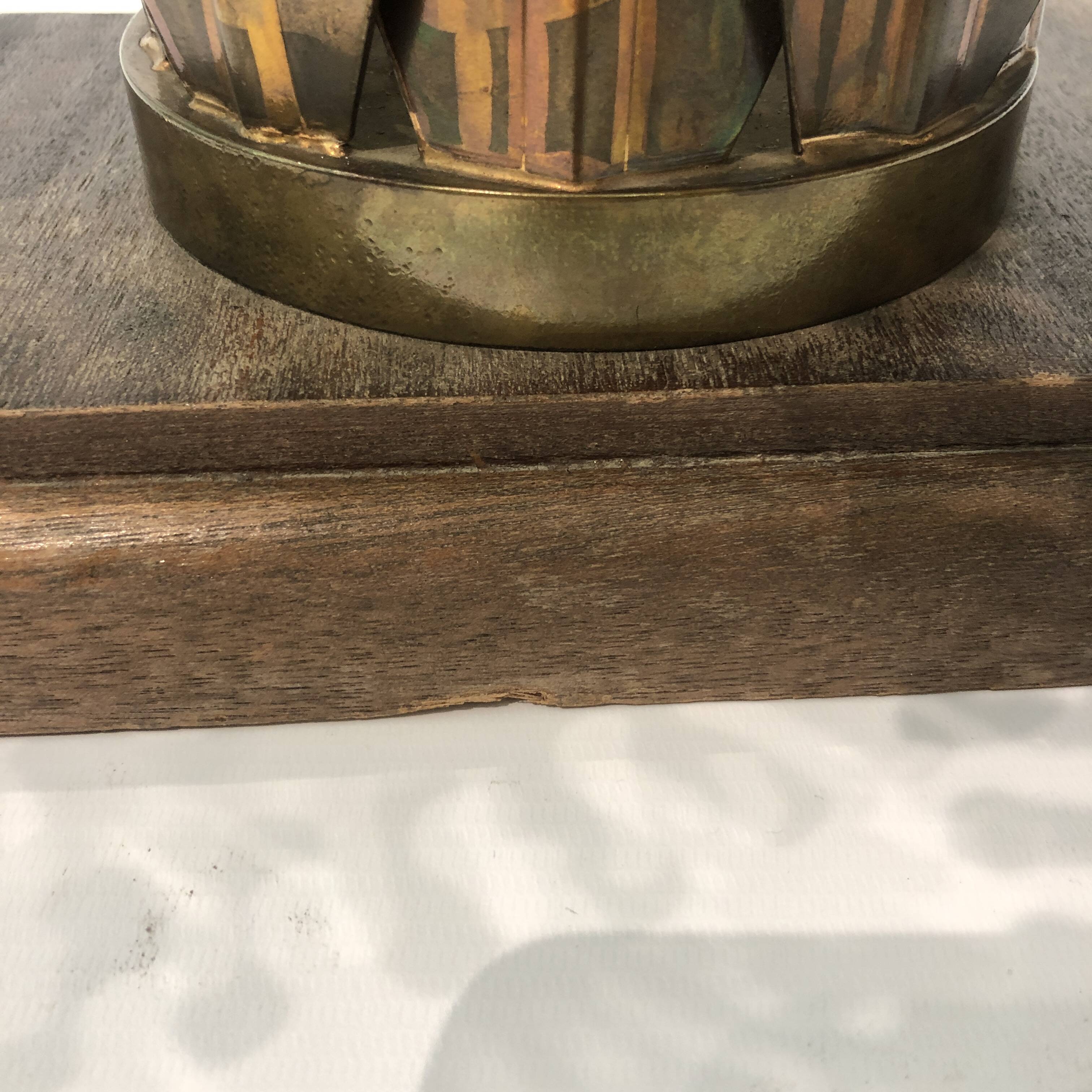Jansen style Brass Lilies Table Lamp Midcentury Modern Hollywood Regency 1970s