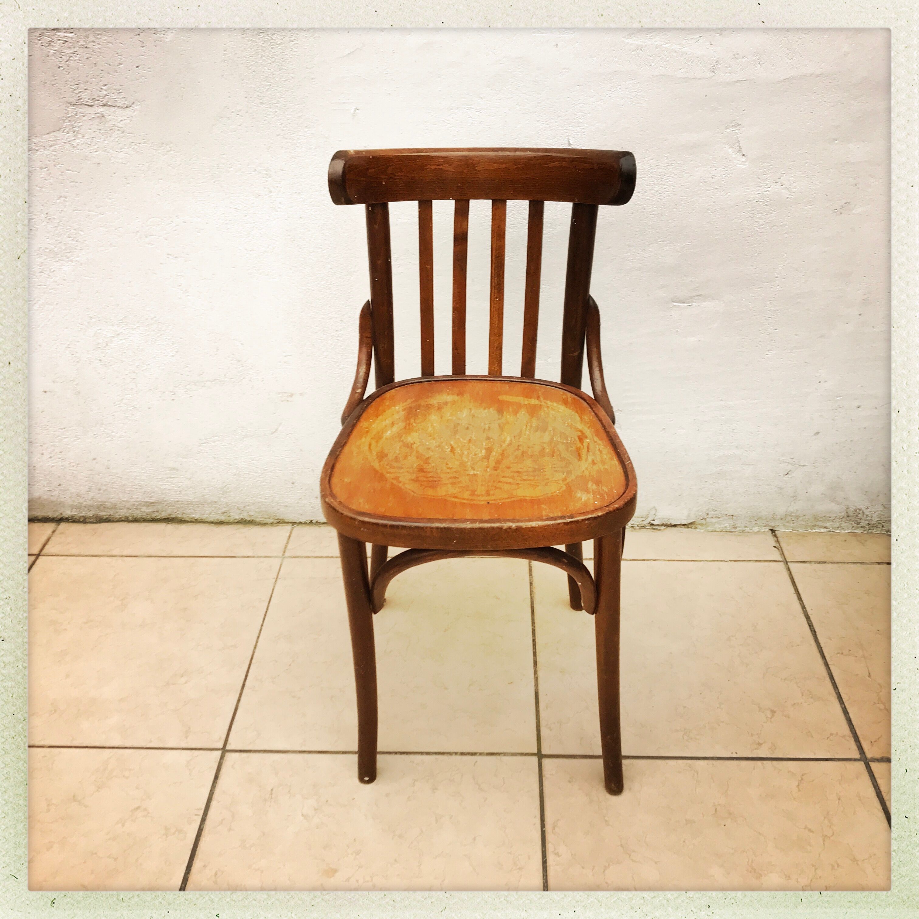 Baumann bistro chair in curved wood