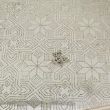 Antique silver-plated metal tray