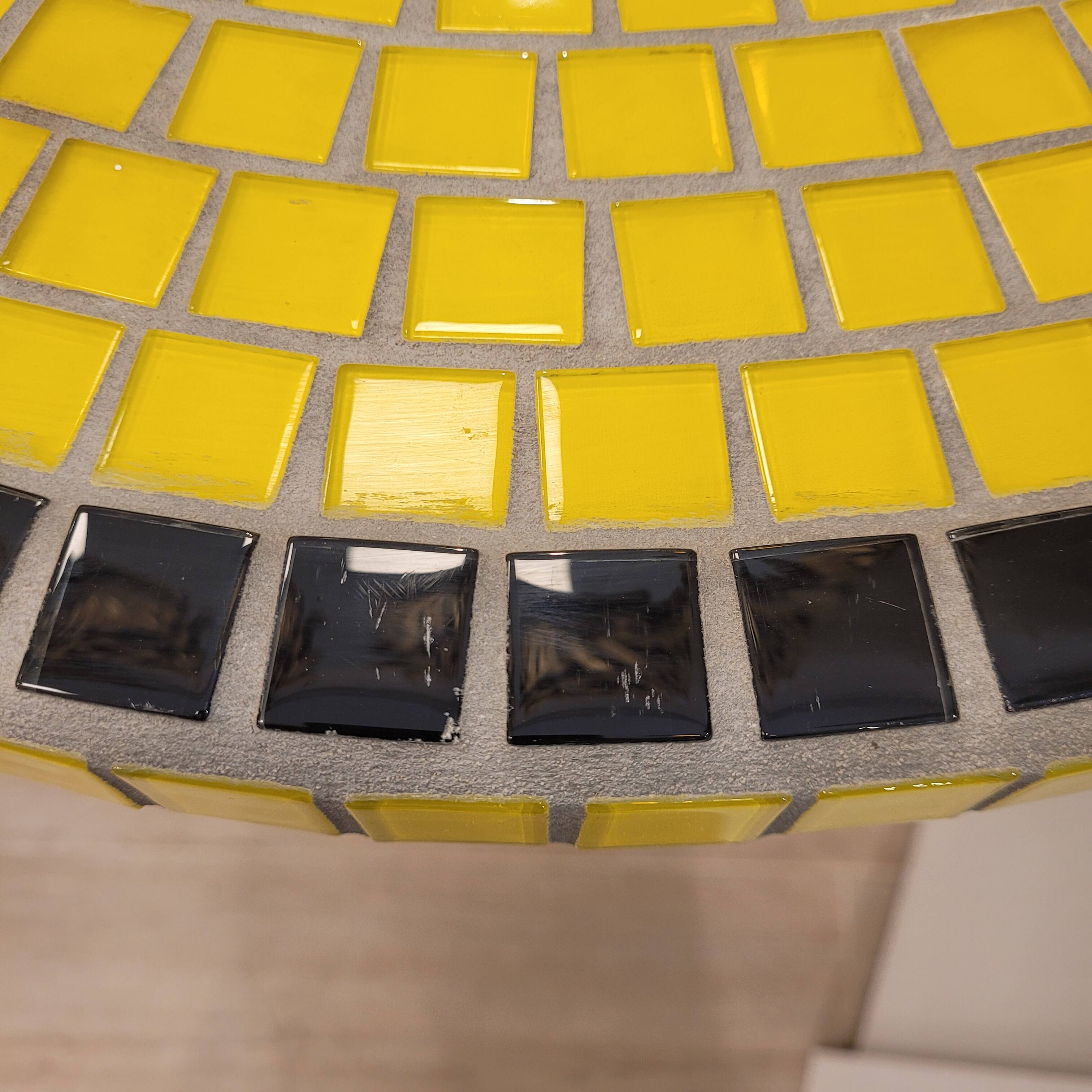 Pair of floating consoles, tesela mosaic, Art Decó, 50's – France