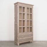Oak showcase, Danish design, 1980s, production: Denmark