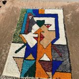 Handmade Colourful Moroccan Wool Rug – Authentic Berber Art & Vibrant Design