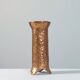 Anthroposophical hand hammered metal vase