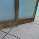 Old solid brass chimney fire barrier, 3 shutters, 2 handles