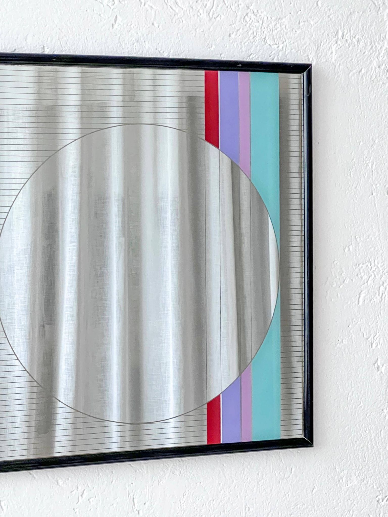 Art/Design Mirror by Eugenio Carmi for Acerbis 1980's