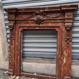 Old oak fireplace