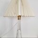 Desk lamp, glass and brass, mid-century modern / Scandinavian, Orno Oy Finland.