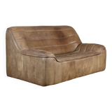 DeSede DS84 sofa in taupe buffalo leather