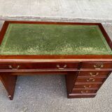 Rosjohn 1950s English Solid Mahogany Desk