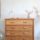 Commode en rotin, circa 1970