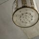 Crystal Glass and Brass Pendant by Jablonecké Sklárny