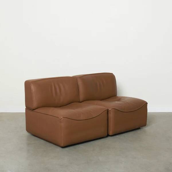 Paire de chauffeuses De Sede DS-15, années 1970