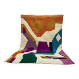 Handmade traditional pure wool carpet, size 145 x 255 cm.