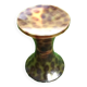 1970s Stool Tam Tam Transparent Leopard print (designer Henry Massonnet)