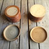 2 decorative sandstone boxes with lid