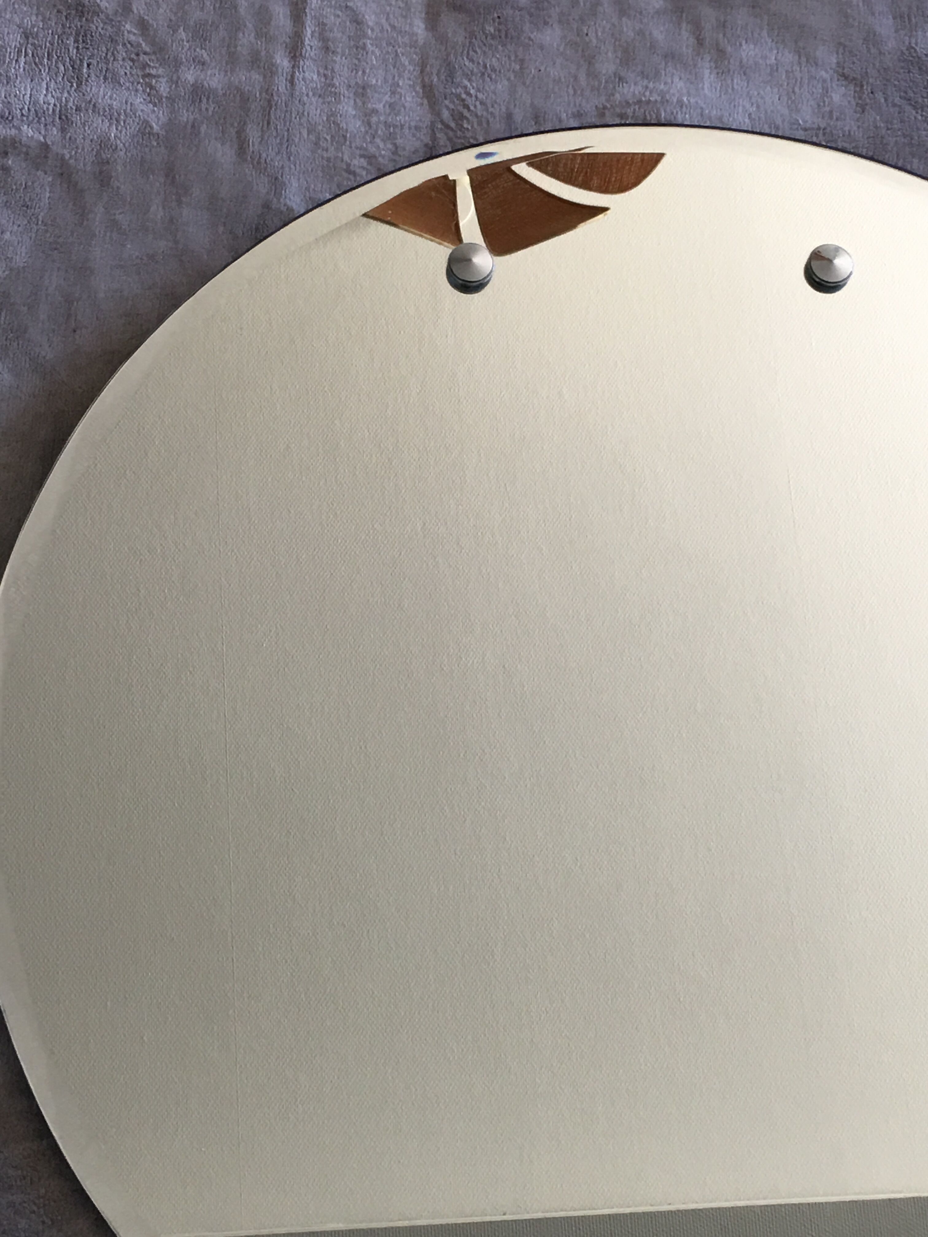 Round beveled mirror diameter 72cm