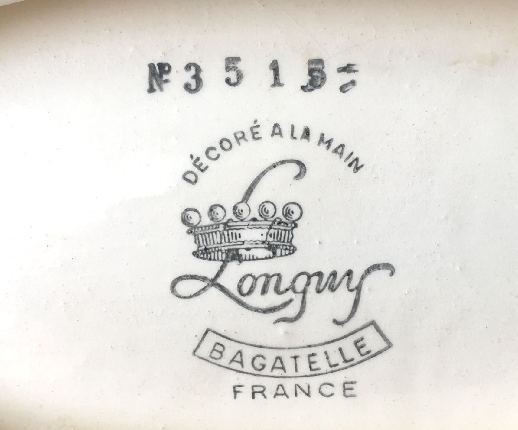 Coupe faïencerie de Longwy 1950