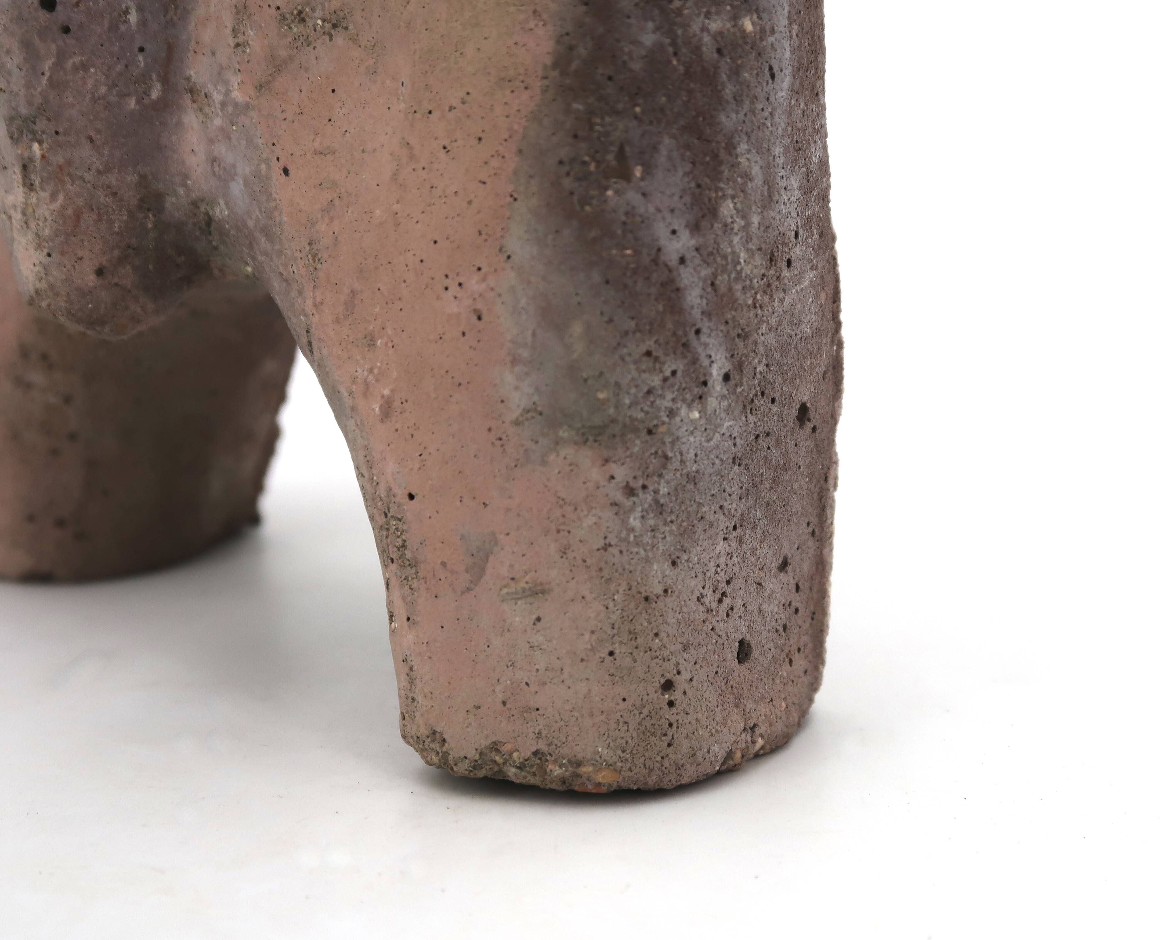 Cavalier on horseback sculpture in reconstituted stone, 1960s Marini style.