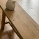 Solid wood farmhouse bench
