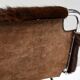 Vintage Italian chair in cowhide and chrome, 1970s