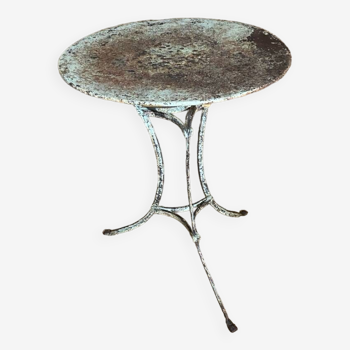Old garden or bistro pedestal table