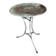 Old garden or bistro pedestal table