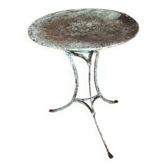 Old garden or bistro pedestal table