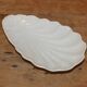 Paris white porcelain bowl, shell butter dish