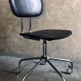 1950s/60s Chrome and Faux Leather Office Chair