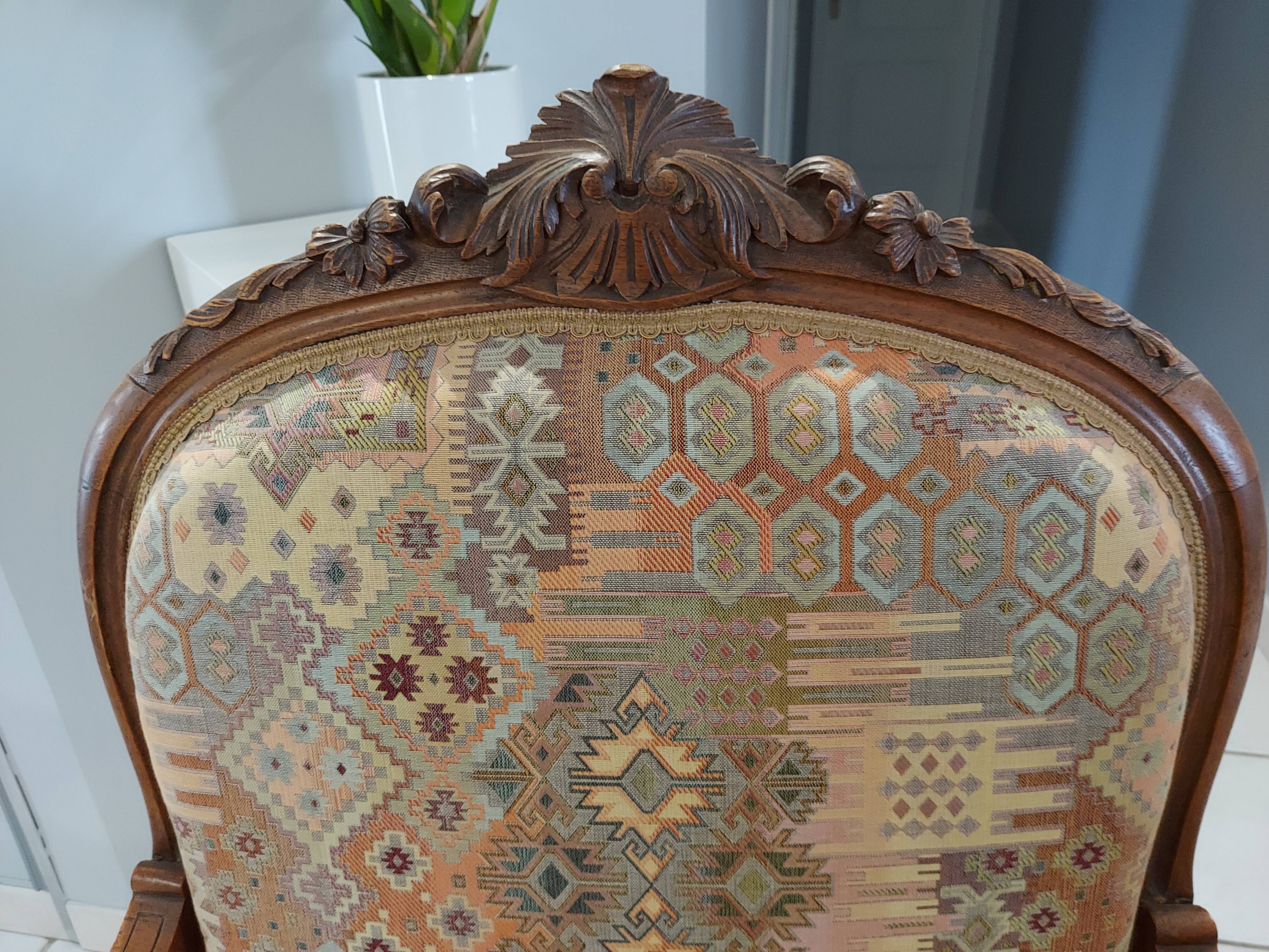 Pair of Louis XV rocaille armchairs