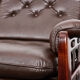 Rosewood and calf leather canapé from the 1960s, Rodeio by Jean Gillon, 1968.