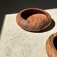 Bowl or monoxyl teak cut d:25.5