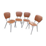 4 skaï chairs