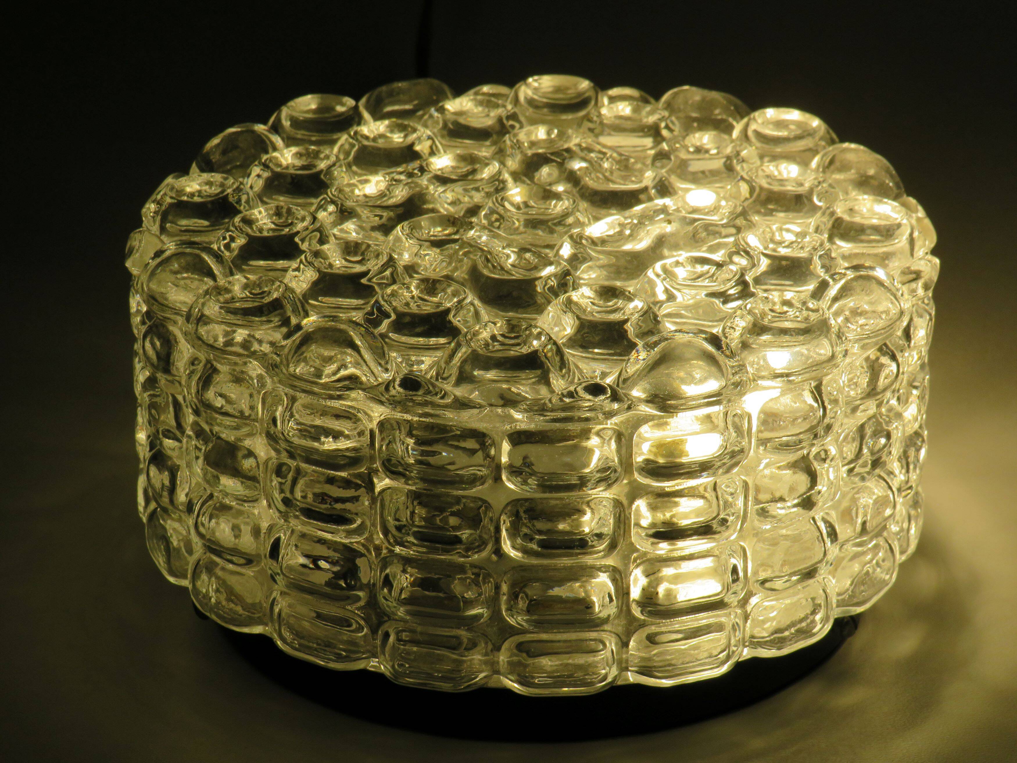 Round ceiling light/wall lamp by Erco, Germany 1960s