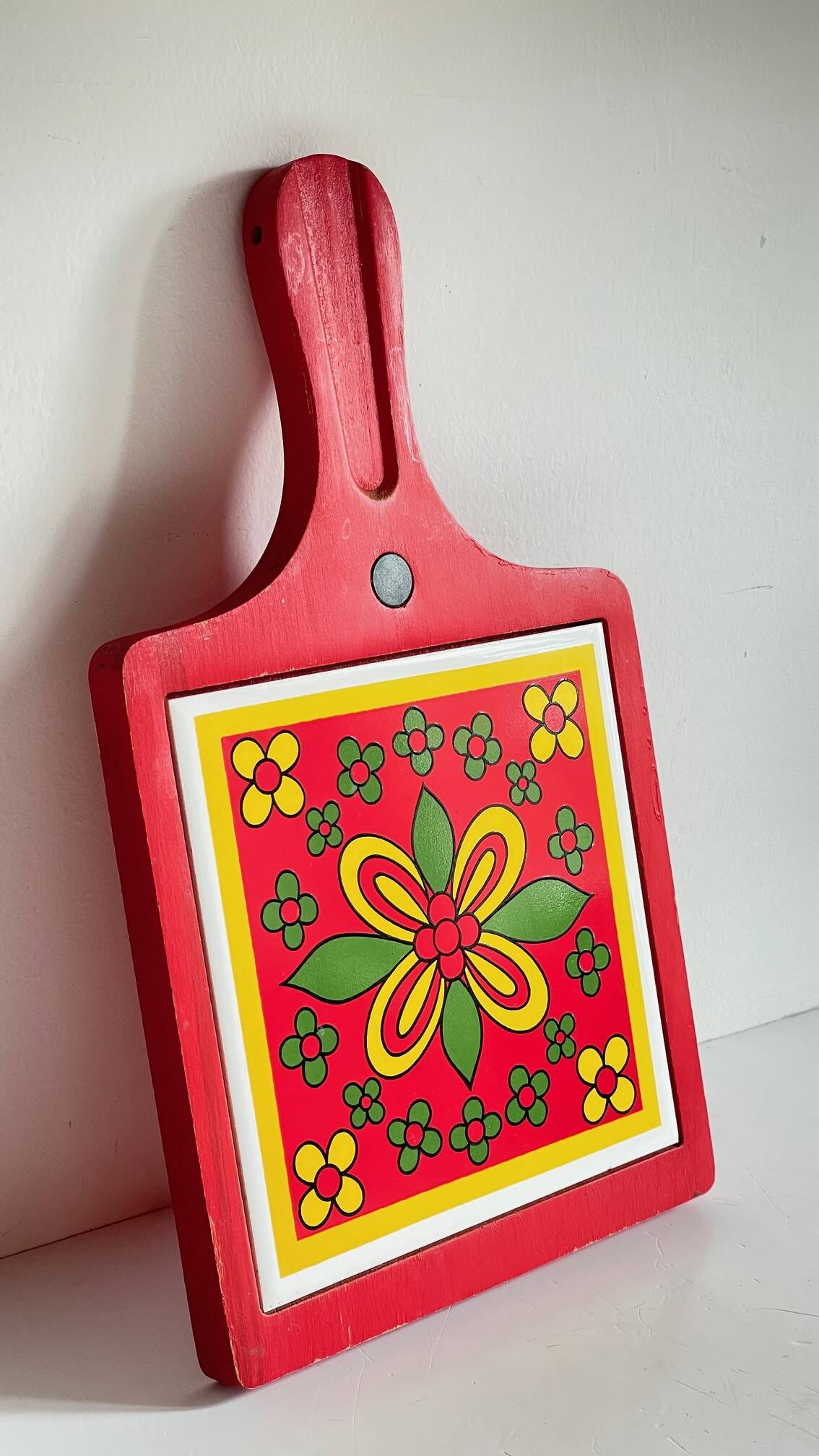 Vintage Red Plate Mat