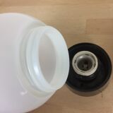 Pair of opaline globe and bakelite wall lamps RZB Leuchten