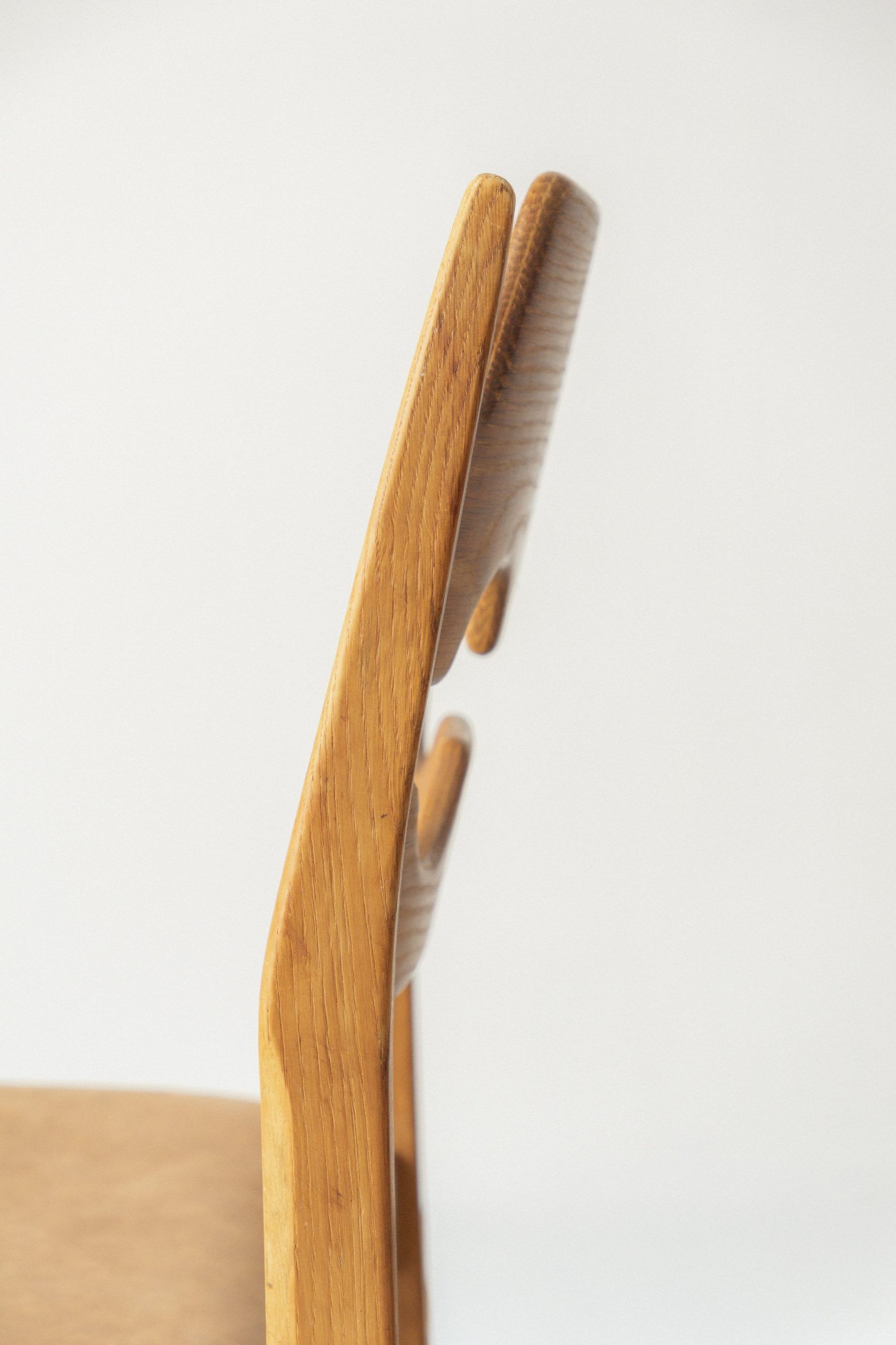 Henning Kjærnulf, Razor blade, dining chair (set of eight)