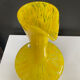 Vase à anse vintage en pâte de verre mouchetée 