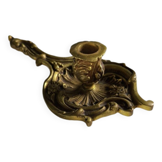Victorian Style Bronze Chamber Candle Holder
