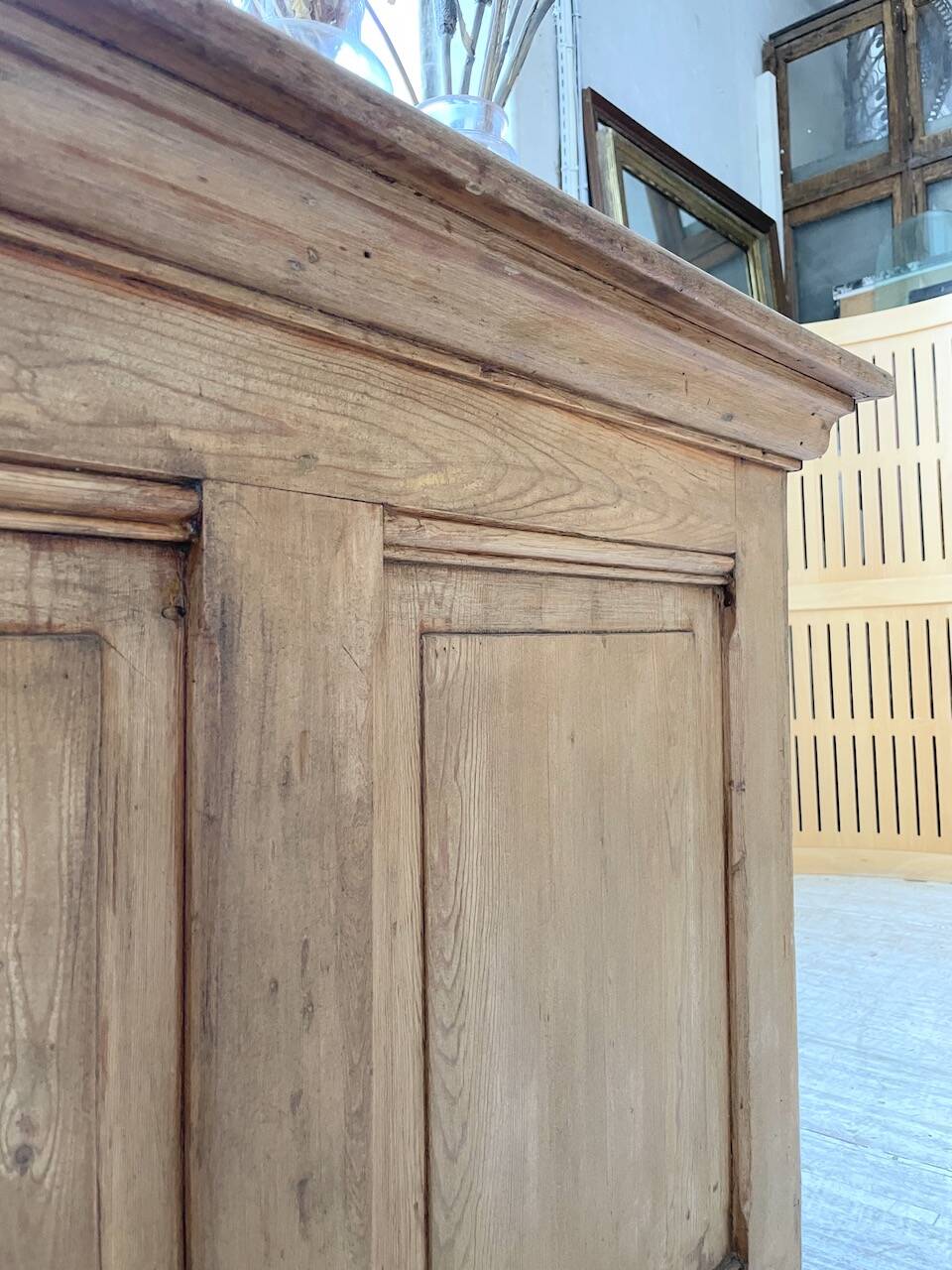 2m pine counter or central island with storage