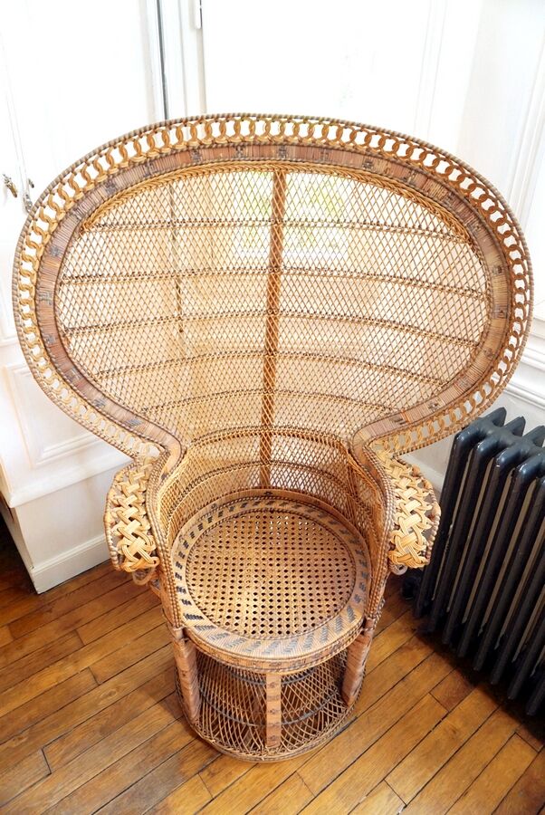 Emmanuelle rattan armchair